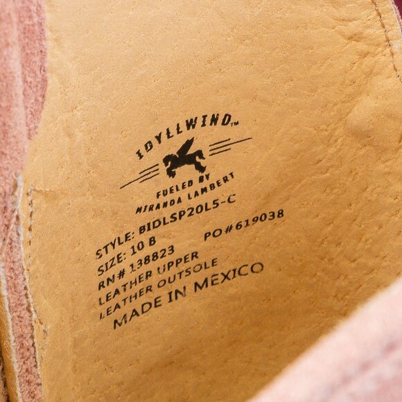 Idyllwind Women Charmed Rose Suede Western Cowboy Knee Boots sz 10 - Picture 8 of 9